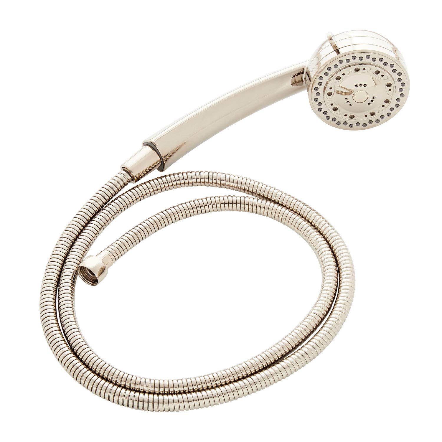 Signature Hardware 449376 1.8 GPM Traditional Multi-Function Hand Shower with Hose - Chrome Finish Bathroom Showerhead for Relaxing Massage & Rinsing - Perfect for Home, Spa, and RV Use