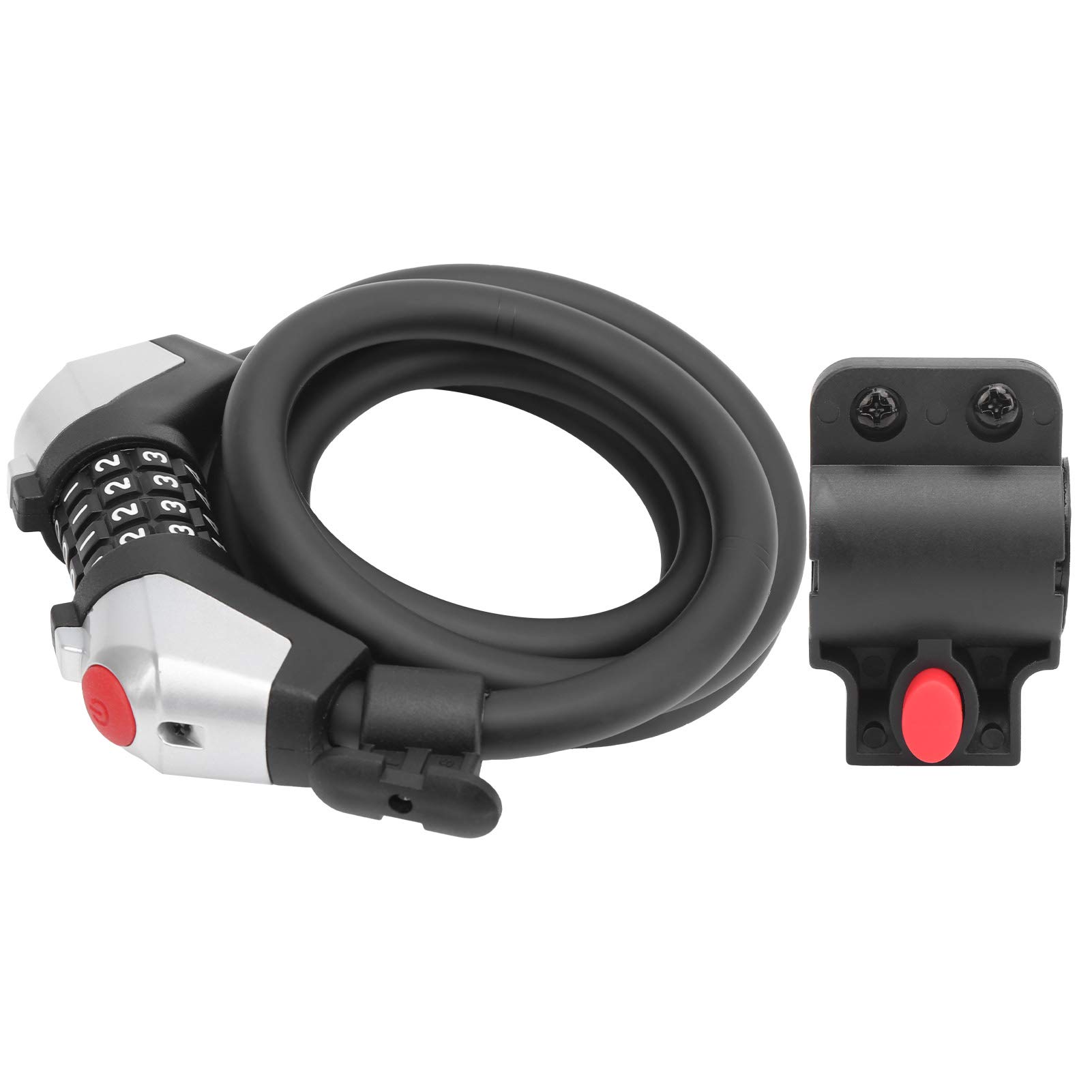 CHICIRIS Anti-Theft Bike Cable Lock with 4-Digit Password - Scratch Resistant, Lightweight & Portable for Bicycle, Scooter, Motorcycle - Perfect for Commuting, Travel & Outdoor Activities