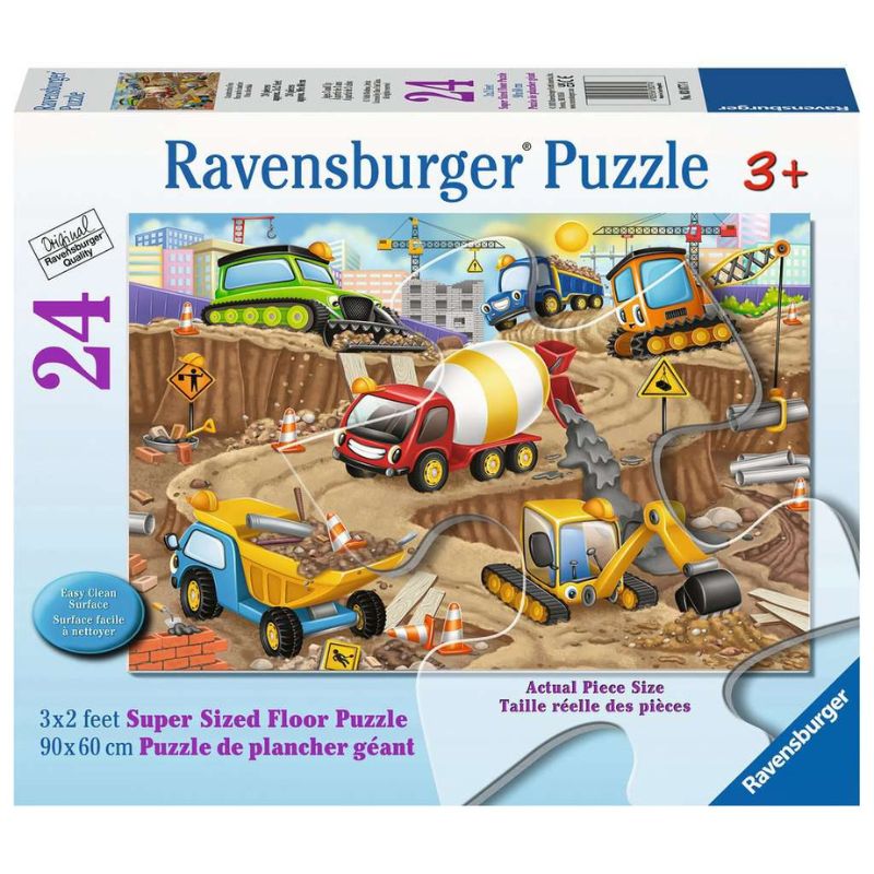 24 Piece Floor Puzzle for Kids - Large Jigsaw Puzzle Set for Toddlers & Children - Educational Learning Toy for Home & Classroom Use
