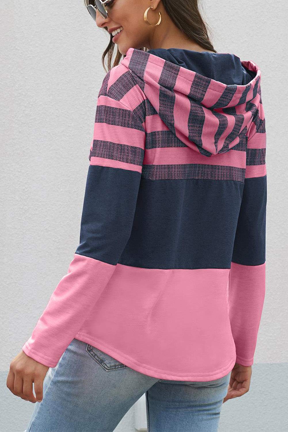 GOLDPKF Women's Hooded Sweaters Long Sleeve Casual Pullover Sweatshirts - Cozy Winter Tops for Ladies | Perfect for Office, Travel & Everyday Wear