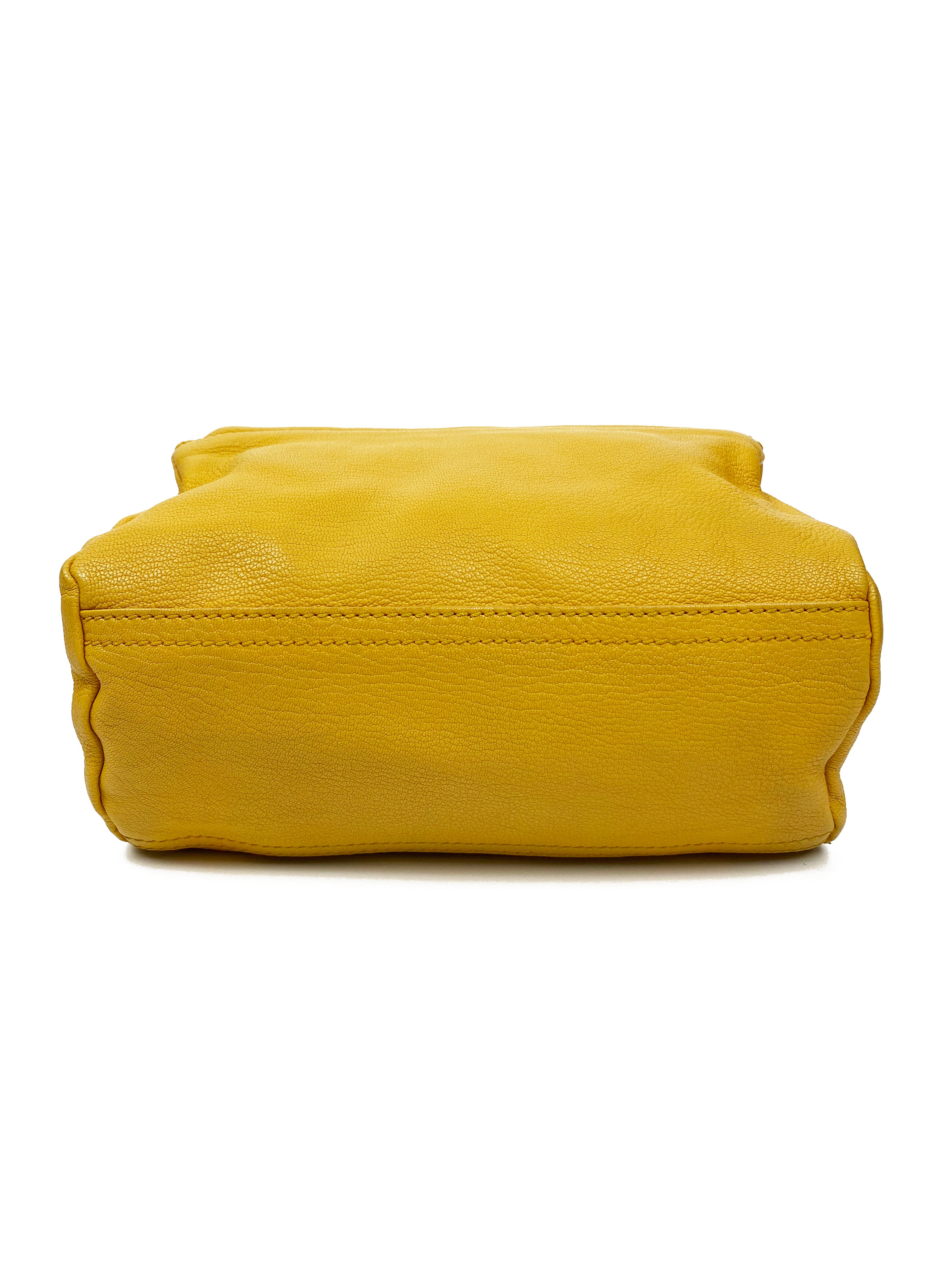 Givenchy Small Yellow Pandora Bag - Luxury Crossbody Handbag for Women | Perfect for Parties, Date Nights & Everyday Use