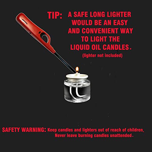 Long-Lasting Disposable Liquid Candles - 180 Pack Oil Tea Lights with 8 Hour Burn Time, Dripless & Smokeless - Perfect for Weddings, Restaurants, and Home Decor