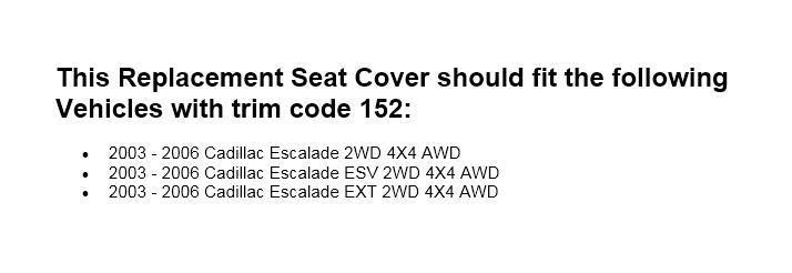 2003-2006 Cadillac Escalade Custom Fit Seat Covers - Premium Tan Leather Car Seat Protectors for SUV - Perfect for Road Trips & Family Adventures