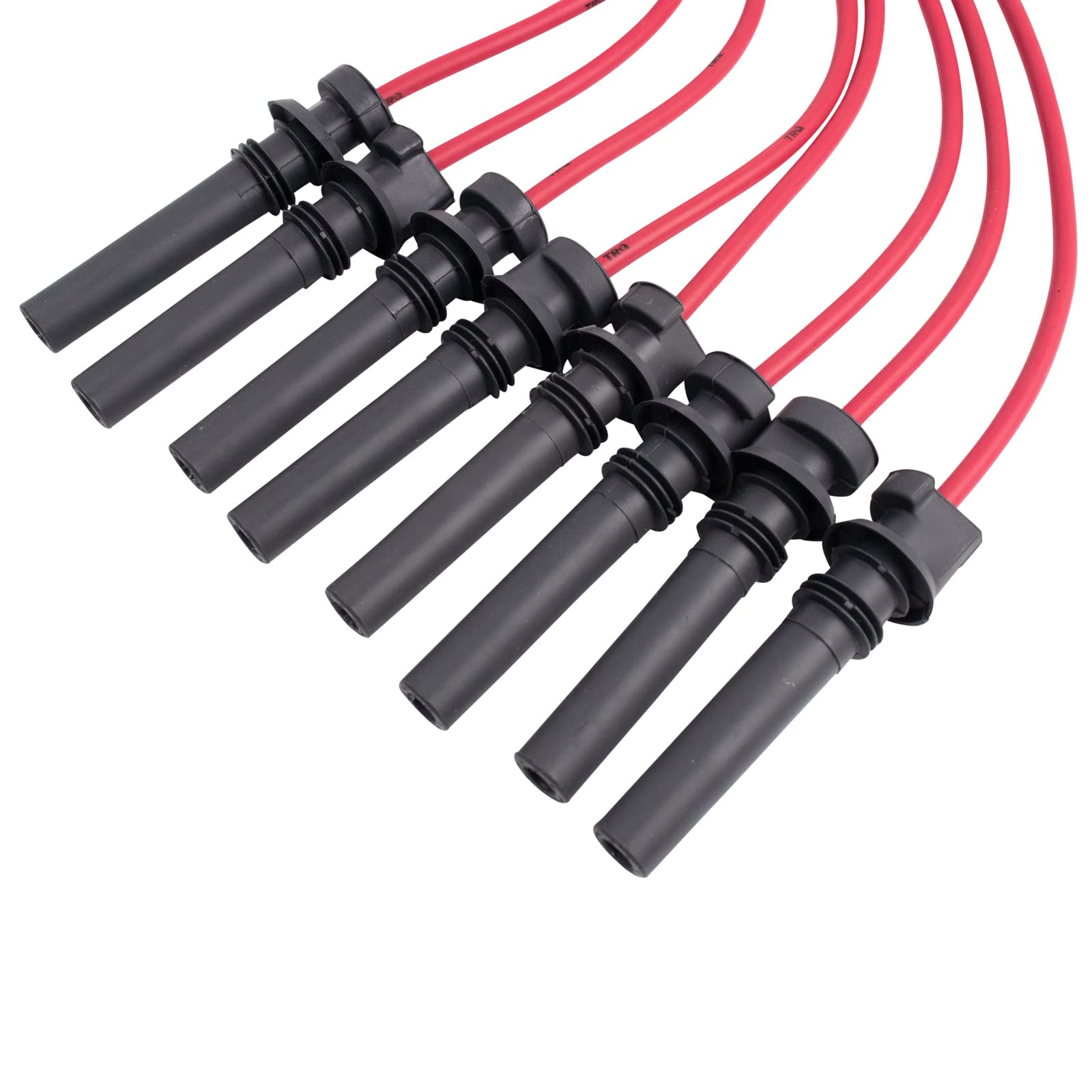 TRQ Performance Spark Plug Wire Kit Set Compatible with Dodge Ram 1500 2500 3500 Pickup Trucks & SUVs - High Performance Ignition Upgrade for Better Fuel Efficiency & Engine Power - Ideal for Off-Roading, Towing & Daily Driving