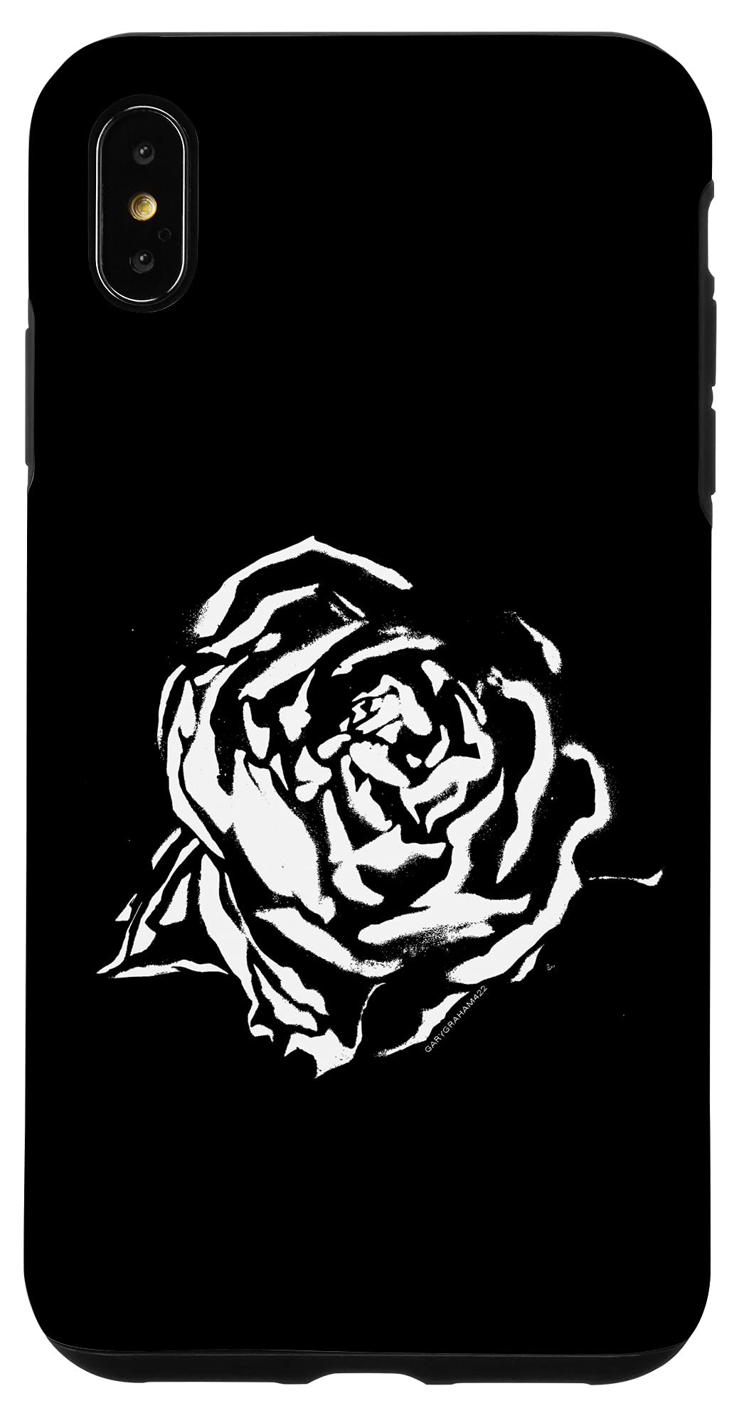 iPhone XS Max Graffiti Rose Phone Case - Durable Protective Cover with Stylish Design for Men & Women - Perfect for Everyday Use, Travel, and Outdoor Activities