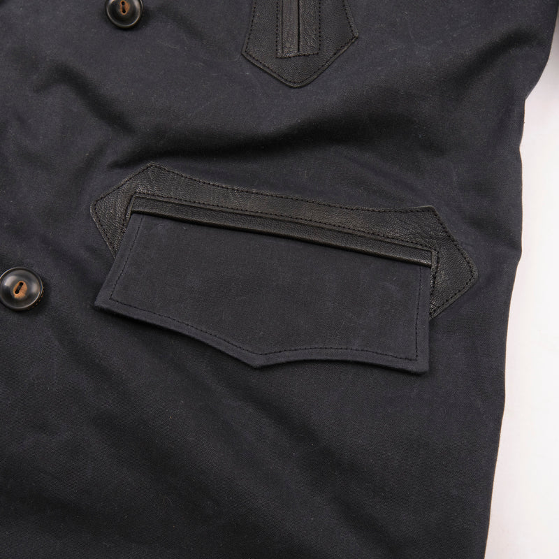 Freenote Tollgate Black Waxed Canvas Jacket - Durable Men's Workwear for Outdoor & Casual Wear | Perfect for Hiking, Camping & Everyday Use