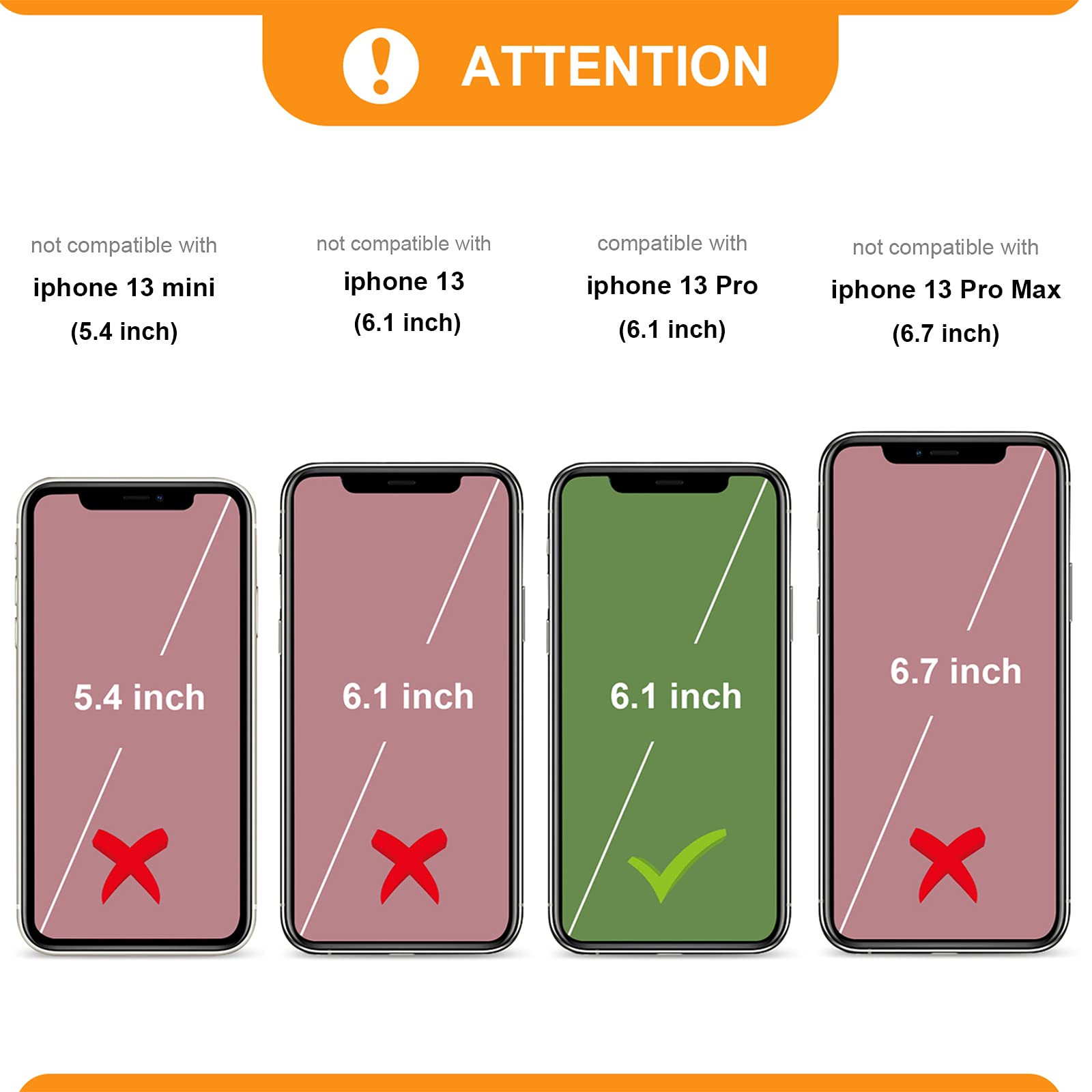 Premium PU Leather MagSafe Wallet Case for iPhone 13 Pro (6.1