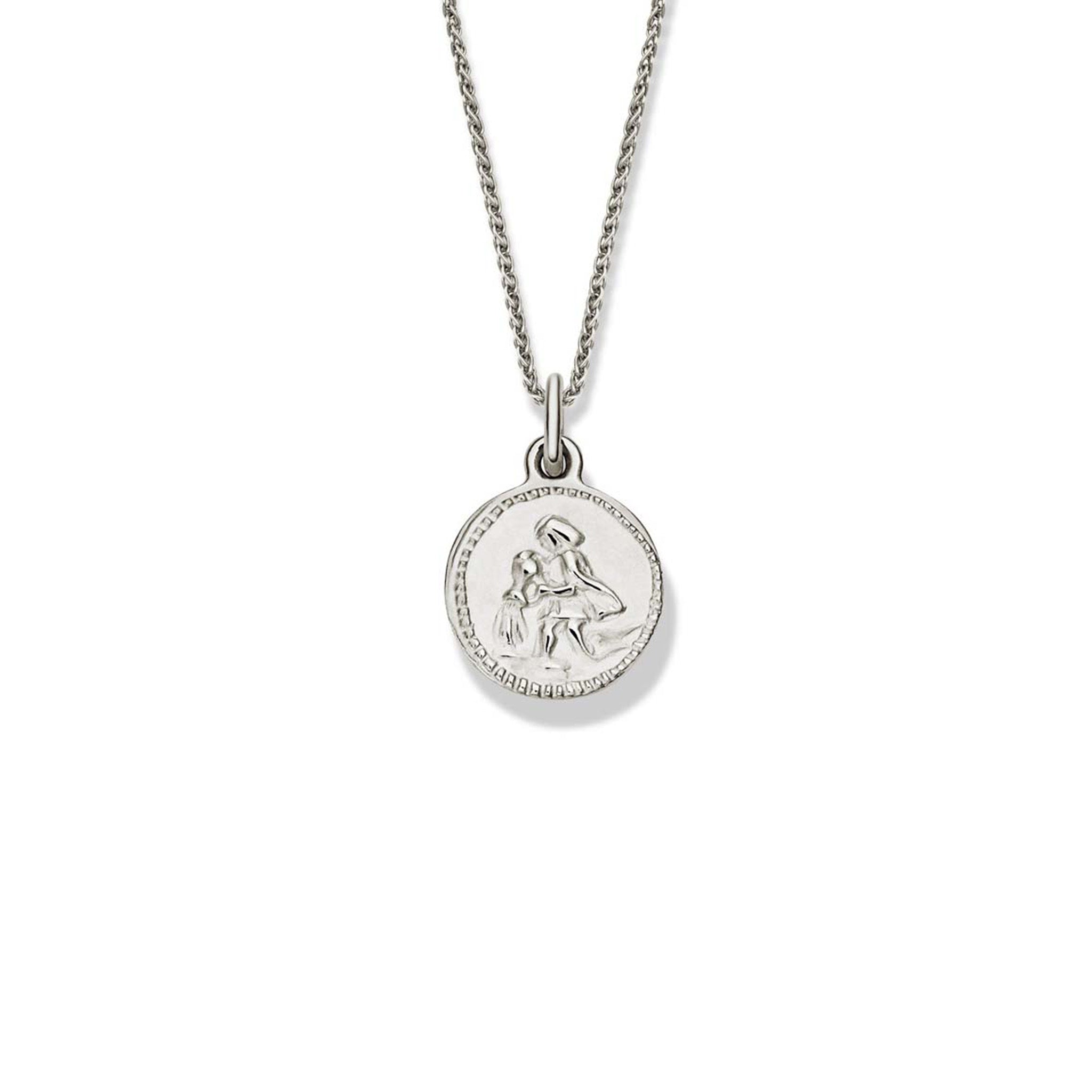 Zodiac Aquarius Necklace Pendant in Sterling Silver - Perfect for Birthdays, Gifts & Astrology Lovers