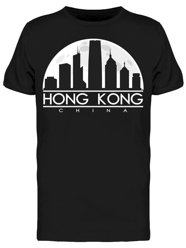 Hong Kong Full Moon Night Graphic T-Shirt for Men - Stylish Casual Wear for Street Fashion & Travel