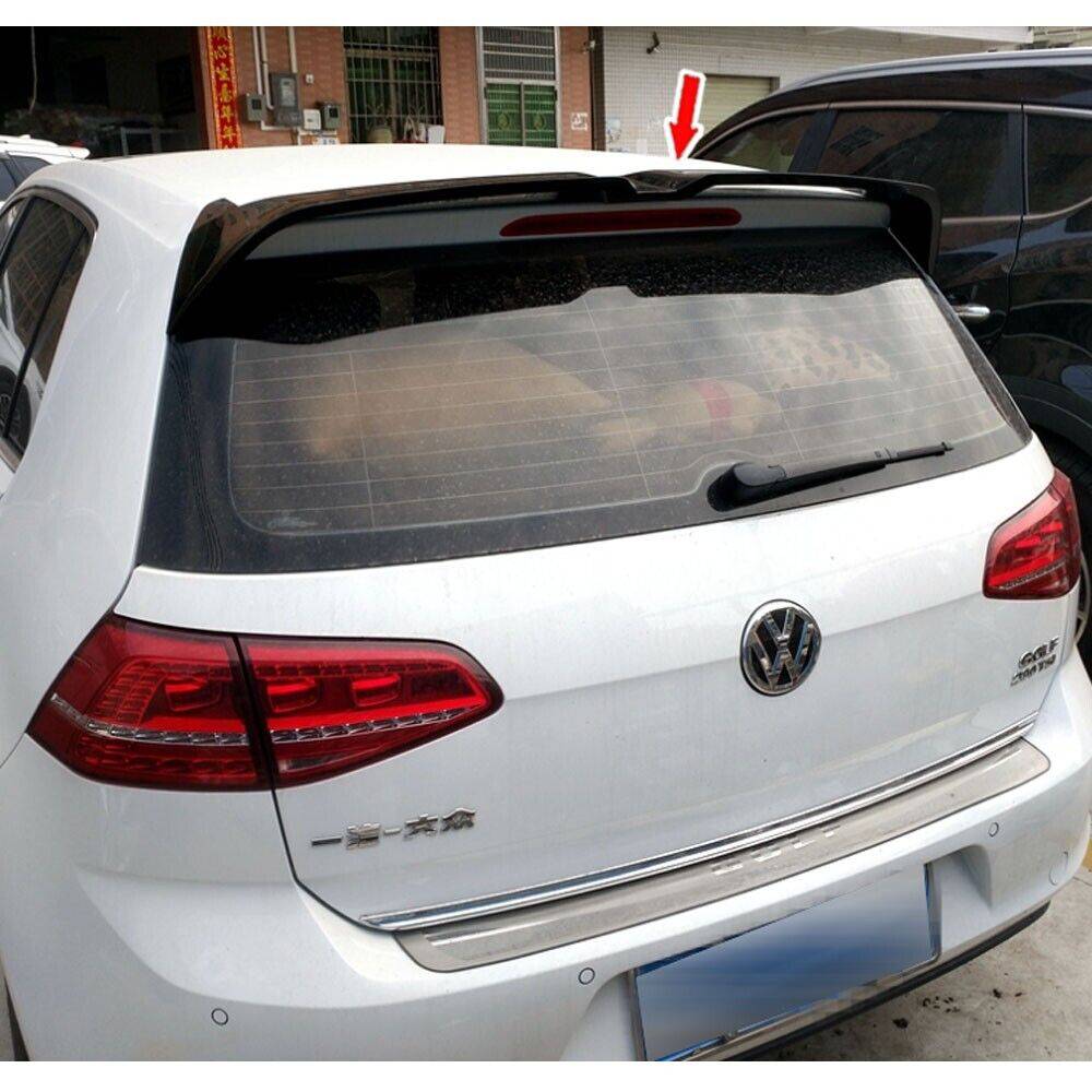 VW Golf MK7 Rear Spoiler Wing - ABS Gloss Black Roof Lip Spoiler for 2013-2019 TSI & TDI Models | Sporty Exterior Upgrade for Enhanced Aerodynamics & Style