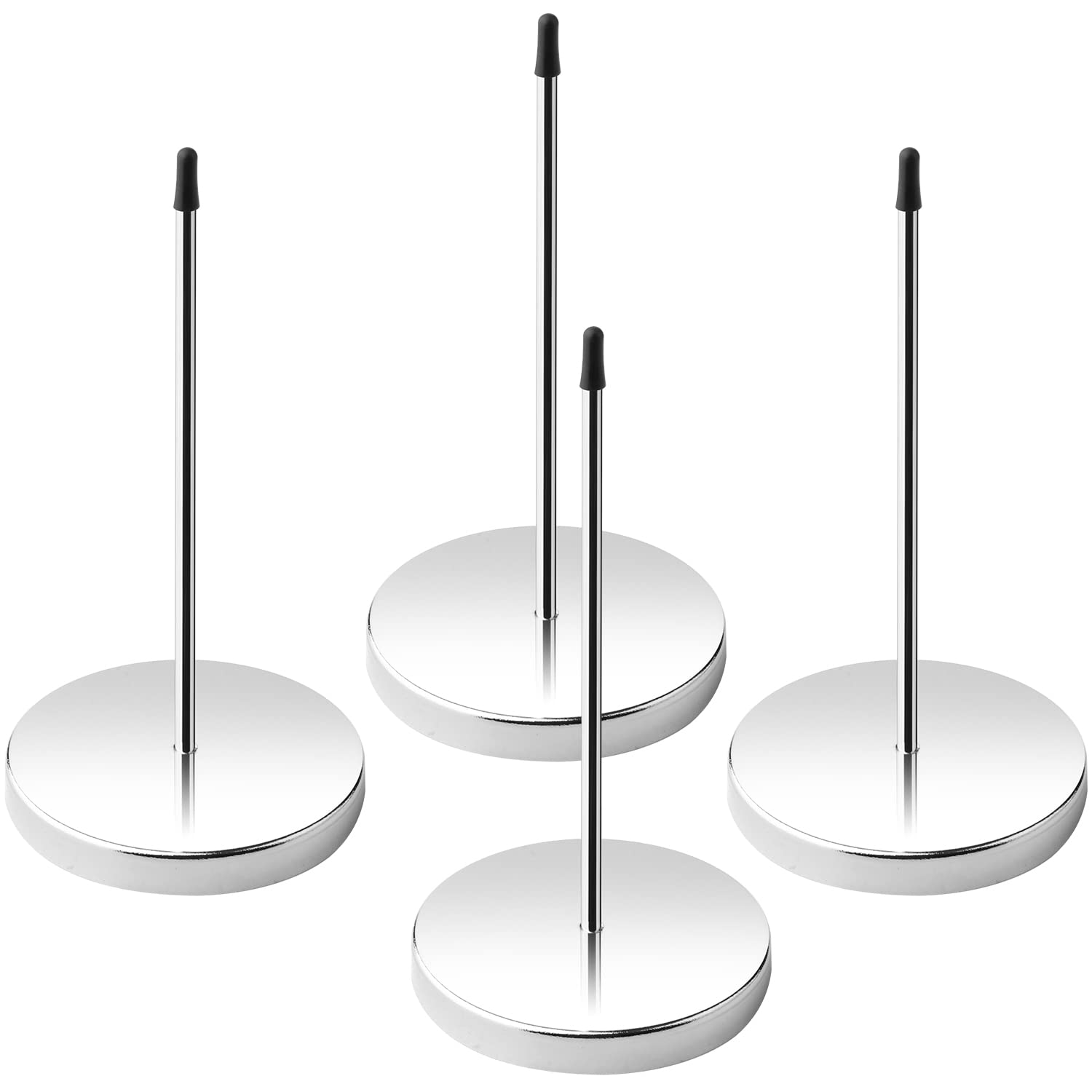 5.5 Inch Bill Fork Desk Receipt Holder - 2 Pack Silver Ticket Stabbers & Paper Spike Organizer for Office, Restaurant, Retail - Perfect for Receipts, Tickets, Invoices and Documents Storage