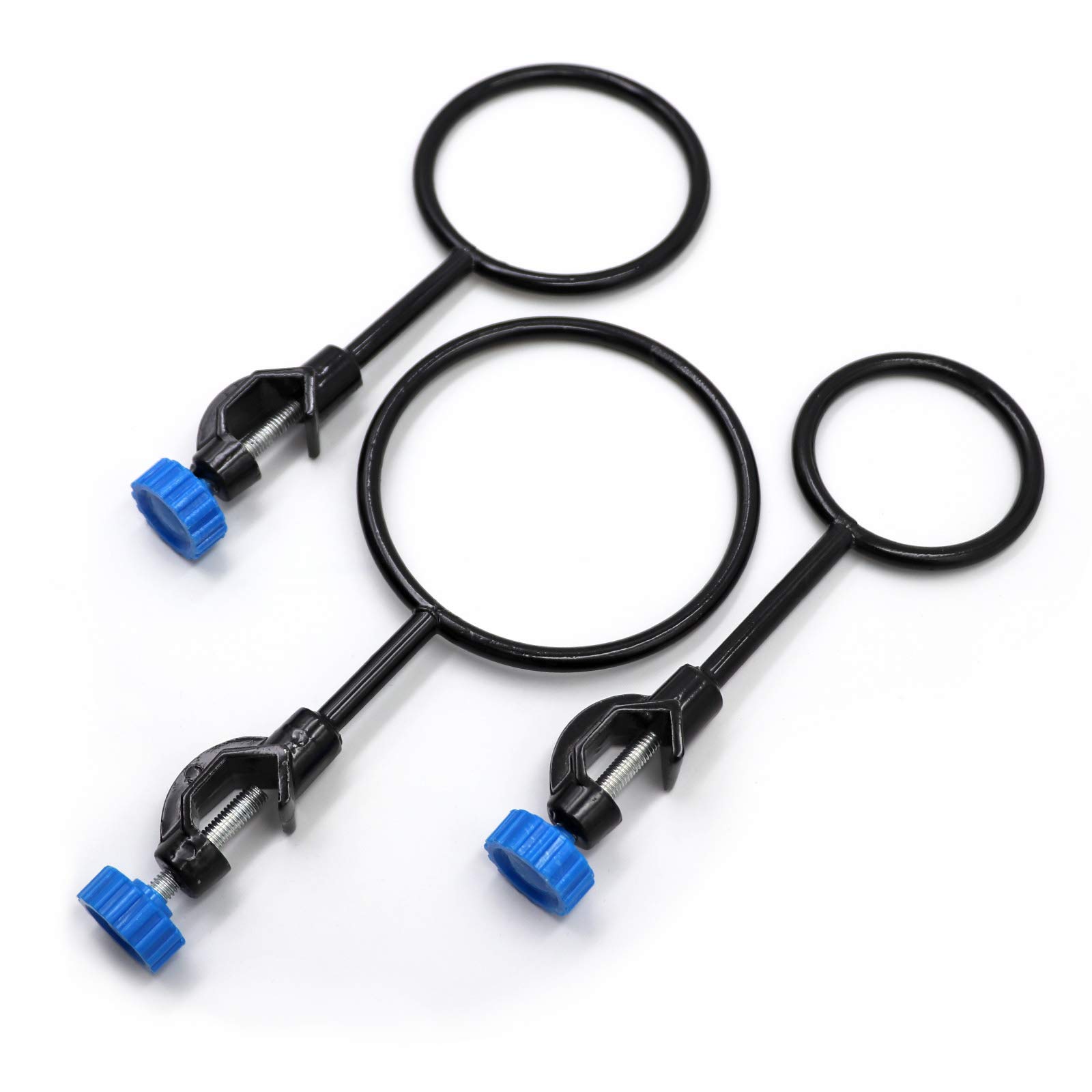 Laboratory Support Stand Clamps and Retort Clamp Set with Support Ring - Durable Lab Equipment for Chemistry Experiments, Science Classrooms & Research Labs