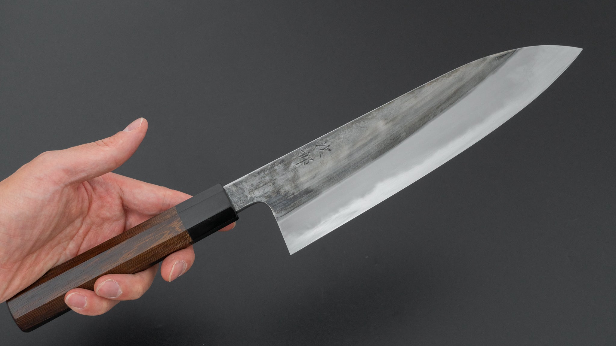 Premium Jiro Tsuchime Wa Gyuto 225mm Japanese Chef Knife with Taihei Tagayasan Handle - Perfect for Sushi, Meat Cutting & Professional Kitchen Use