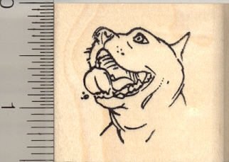 Custom Pitbull Rubber Stamp - Personalized Dog Breed Stamp for Crafts, Scrapbooking & DIY Projects - Perfect for Pet Lovers & Stationery Enthusiasts
