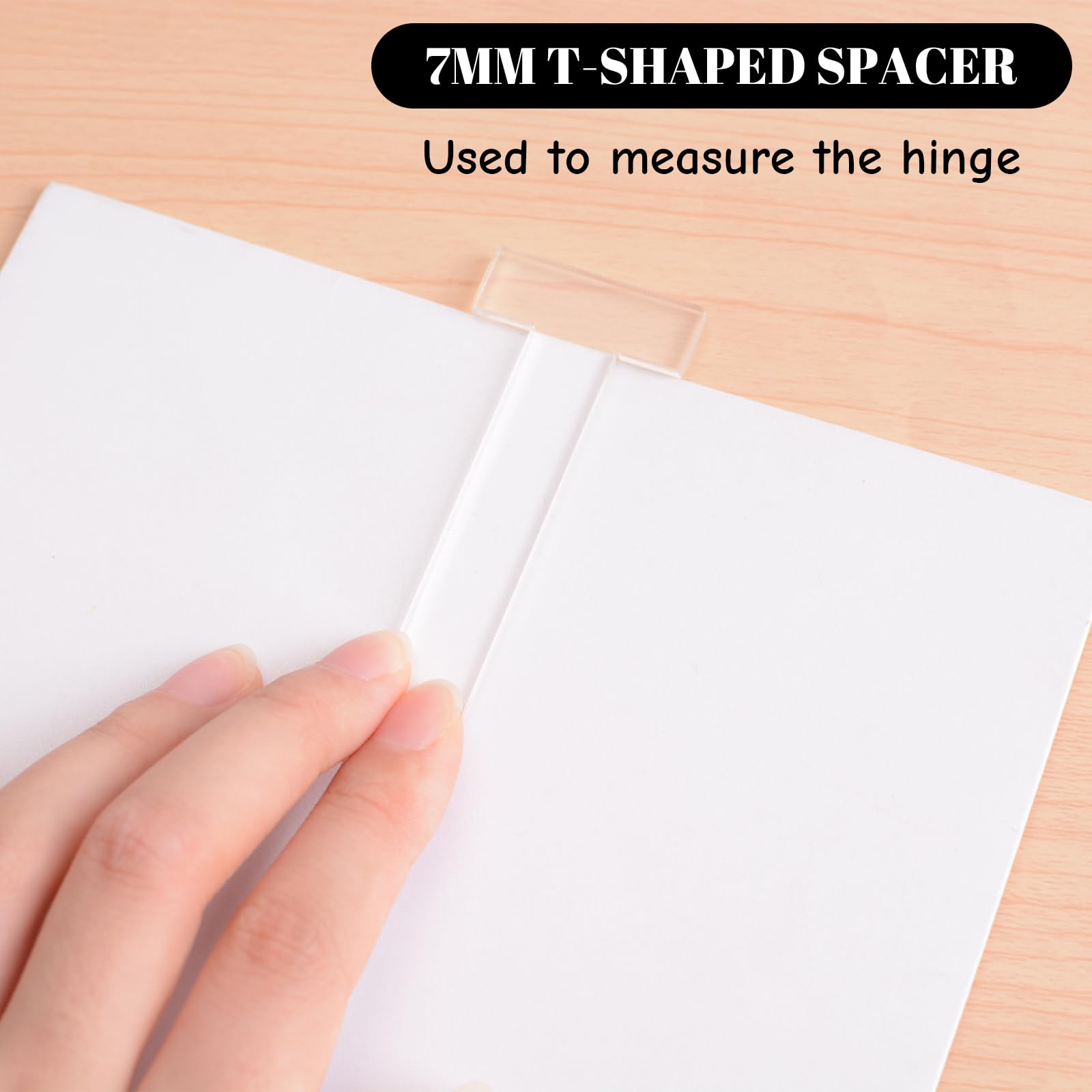 4-Piece Acrylic Book Binding Guide Kit - Professional Book Cover Ruler Tools for Album, Scrapbook & DIY Book Making - Perfect for Crafting, Photo Albums & Handmade Journal Projects