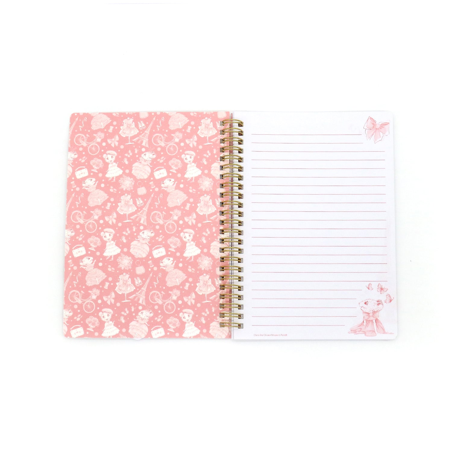 Claris the Mouse Magnificent Mess A5 Notebook - Cute Mouse Design Journal for Writing, Sketching & Note Taking - Perfect Gift for Students & Office Use