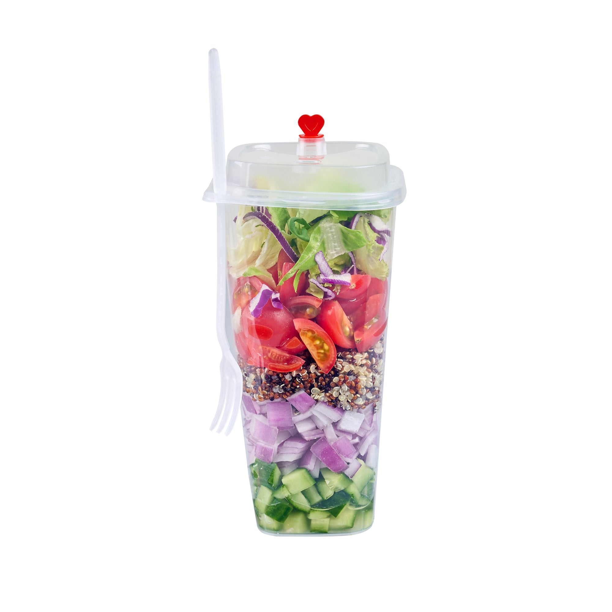 24 oz Clear Plastic Salad To Go Containers with Lids & Forks - 100 Pack | BPA-Free Meal Prep Containers for Office Lunch, Picnics & Takeout Food Storage