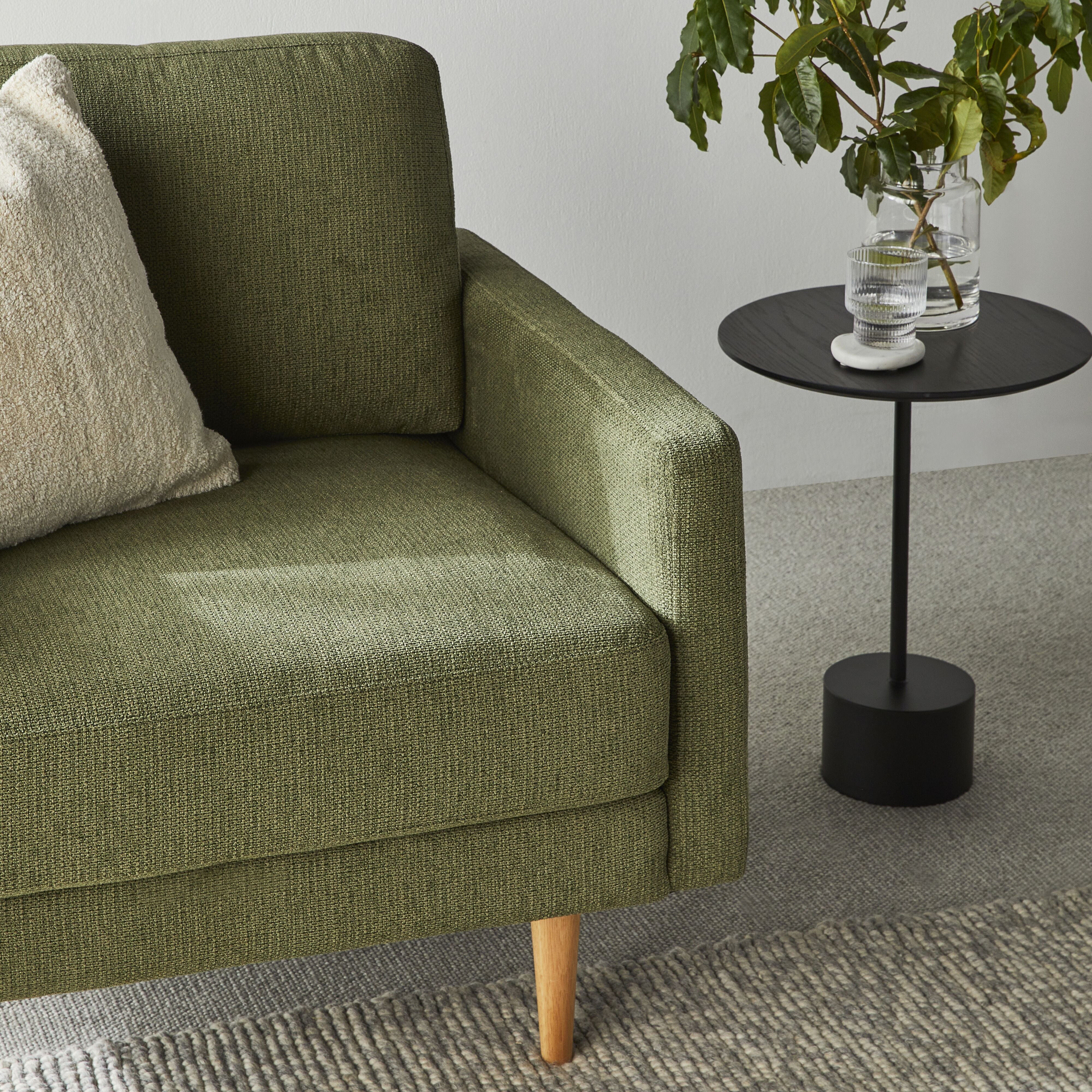 Boden Armchair Sorrento Olive - Modern Upholstered Accent Chair for Living Room, Bedroom, or Office - Comfortable Lounge Seating with Olive Green Fabric