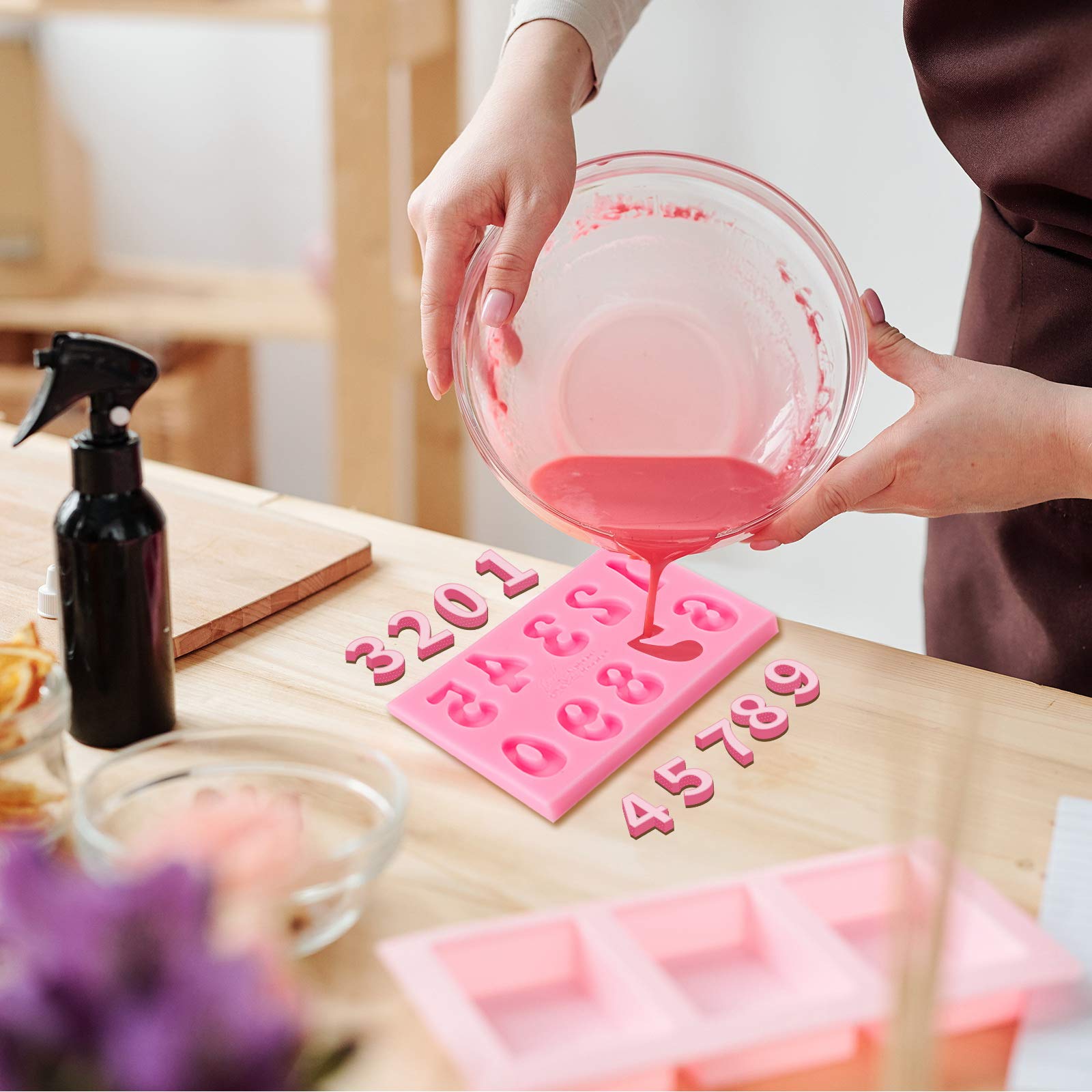 YGAOHF Silicone Alphabet Chocolate Molds Set - 3PCS Letter Molds for Breakable Hearts, Candy, Gummy, Ice Cubes & Resin - Perfect for DIY Baking, Cake Decorating, Party Favors & Gift Making