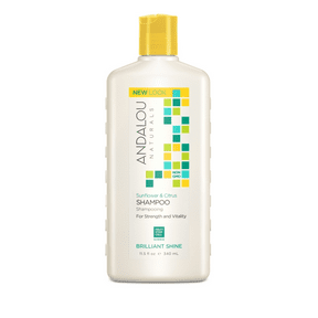 Andalou Naturals Sunflower & Citrus Shine Shampoo - 340ml for Hydrating & Volumizing Hair - Perfect for Dry, Damaged & Color-Treated Hair