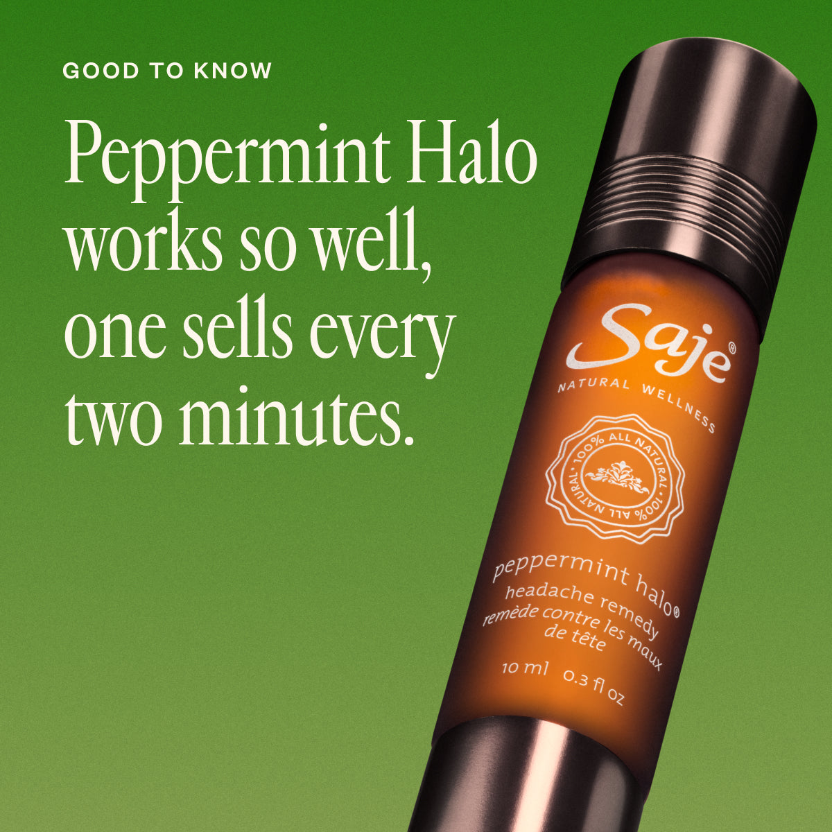 Peppermint Halo Duo - Cooling Headache Relief Stick & Aromatherapy Roll-On | Perfect for Migraines, Stress Relief & On-the-Go Use