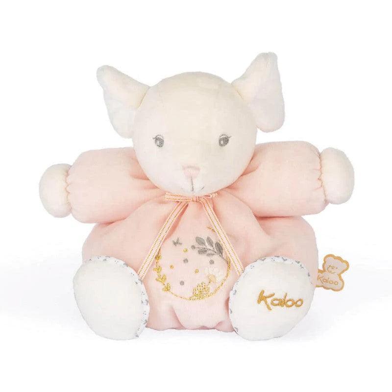 Kaloo Chubby Mouse Plush Toy - Soft Pink Stuffed Animal for Babies & Kids | Perfect for Cuddling, Nursery Decor, and Gift Giving