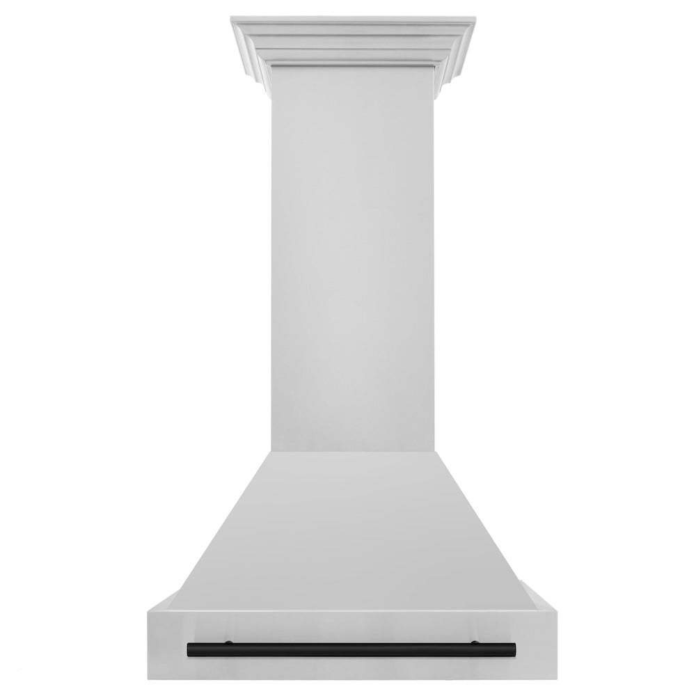ZLINE Autograph Edition 30-inch Stainless Steel Dual Fuel Range & Range Hood Kitchen Package with Matte Black Accents - Perfect for Modern Home Chefs & Professional Style Kitchens (2AKP RARH30 MB)