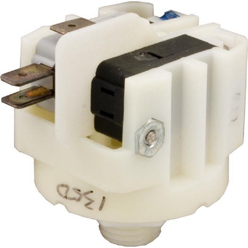 ATM-111A Momentary Threaded Center Spout Air Switch - Pres Air Trol Push Button Control for Sinks, Drinking Fountains & Industrial Equipment