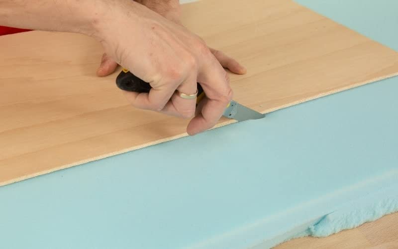 Medium Density Polyurethane Foam Sheets (100x200x1cm) - 25kg/m³ Blue Upholstery Foam for Sofa, Mattress, Cushion Filling, Van Conversion & Camping Mattress - Perfect for DIY Furniture, Home Decor & Vehicle Bedding Projects