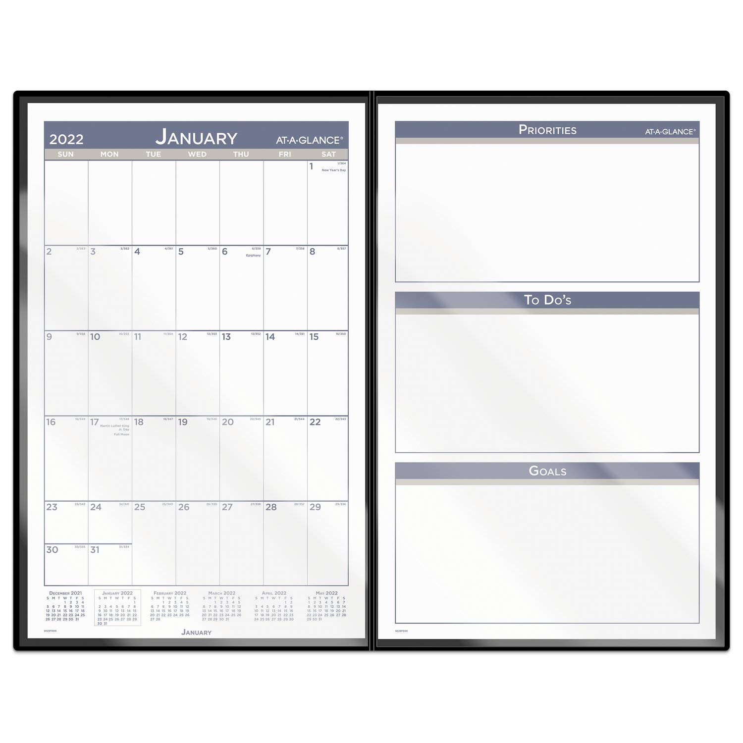 2023 AT-A-GLANCE Monthly Desk Calendar Planner - 10.25