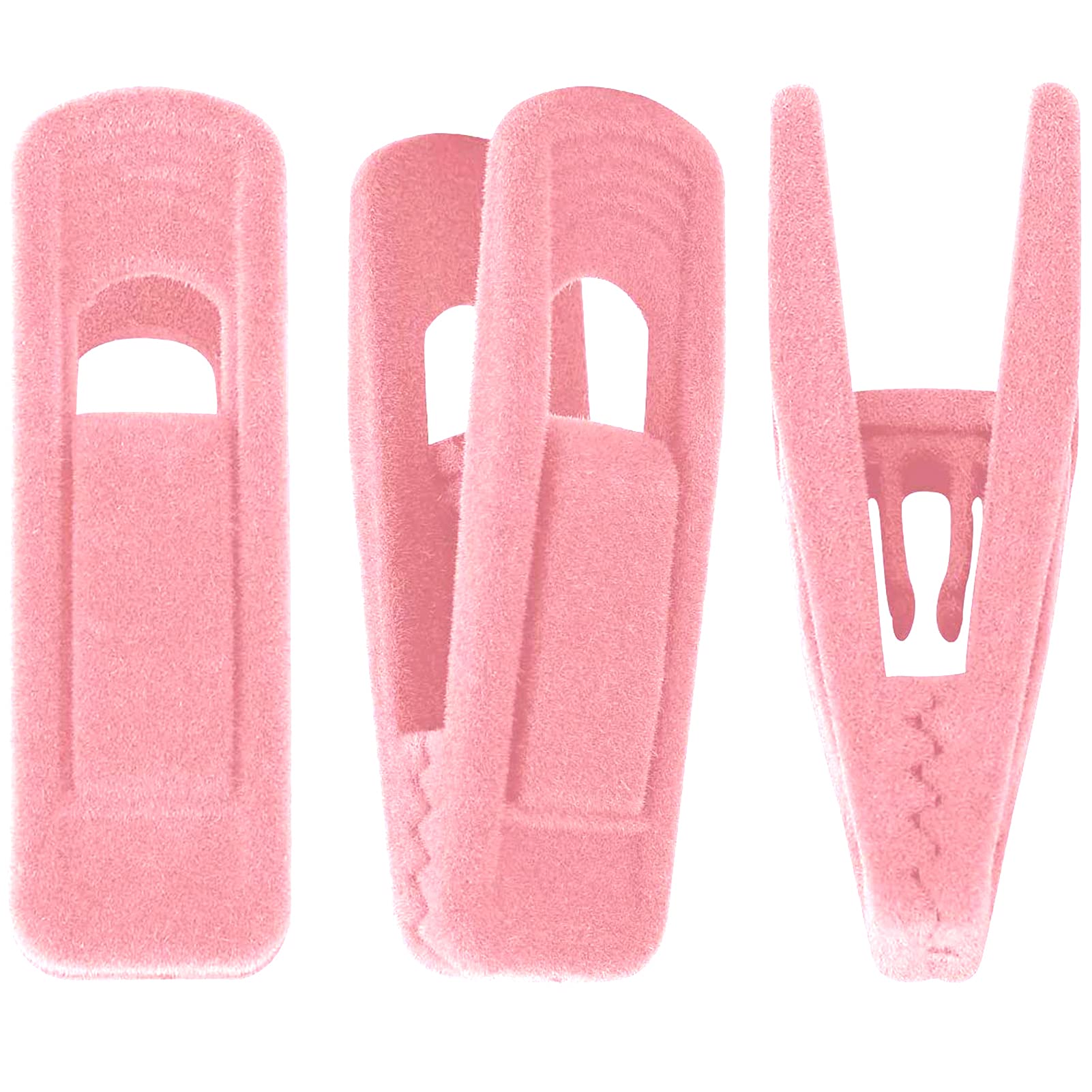 Blush Pink Velvet Hangers with Clips - 20 Pack Strong Non-Slip Pants Hangers for Delicate Clothing | Perfect for Wardrobe Organization, Closet Storage & Travel Use