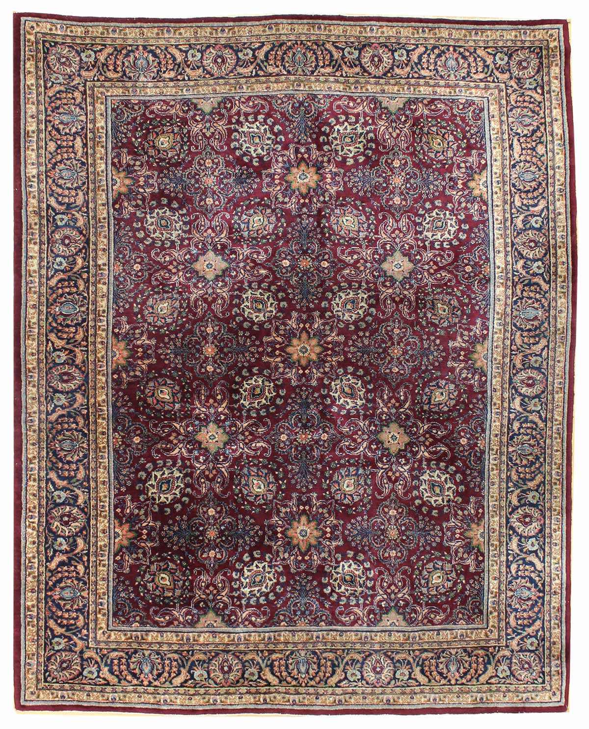 Vintage Ekbatan Handwoven Traditional Persian Rug - Authentic Oriental Carpet JF6996 for Living Room, Bedroom & Home Decor