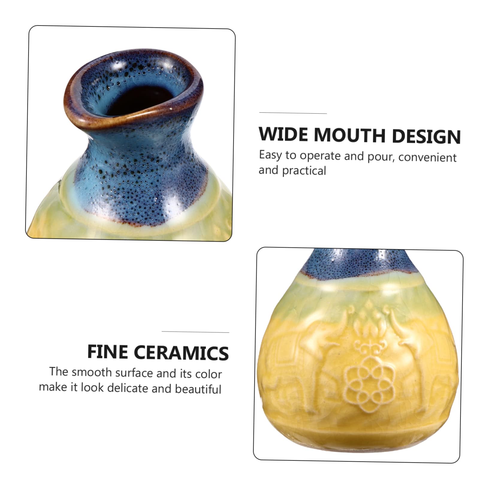 FRCOLOR Ceramic Essential Oil Dropper Bottle - Leak-Proof Cosmetic Dispensing Container for Aromatherapy, DIY Beauty & Travel (5ml/10ml/30ml) | Perfect for Essential Oils, Serums & Liquid Makeup