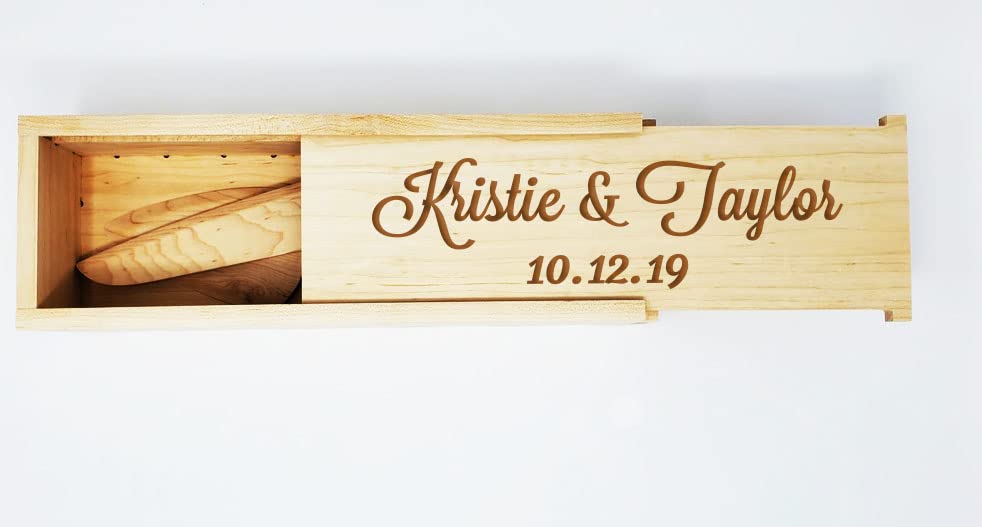 Premium Wooden Cake Serving Set with Storage Box - Elegant Wedding & Anniversary Gift - Engraved Cake Cutting Set for Special Occasions - Perfect for Weddings, Anniversaries, and Birthday Celebrations