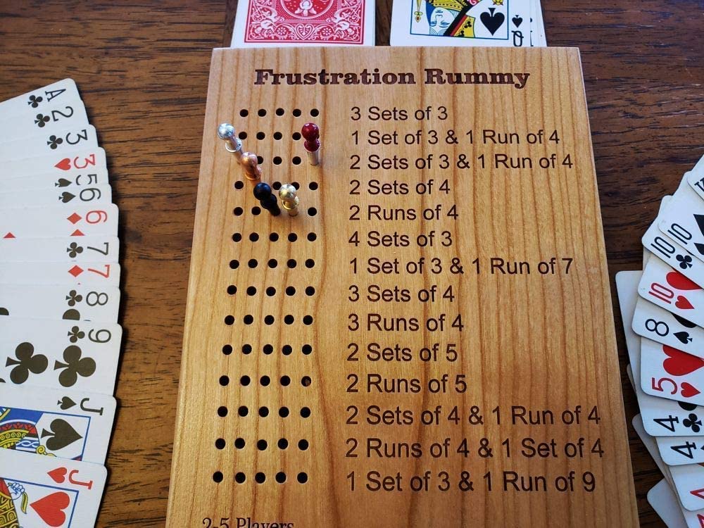 Premium Travel Rummy Game Board Set - Portable Card Game for Adults & Families - Perfect for Camping, Road Trips, and Game Nights