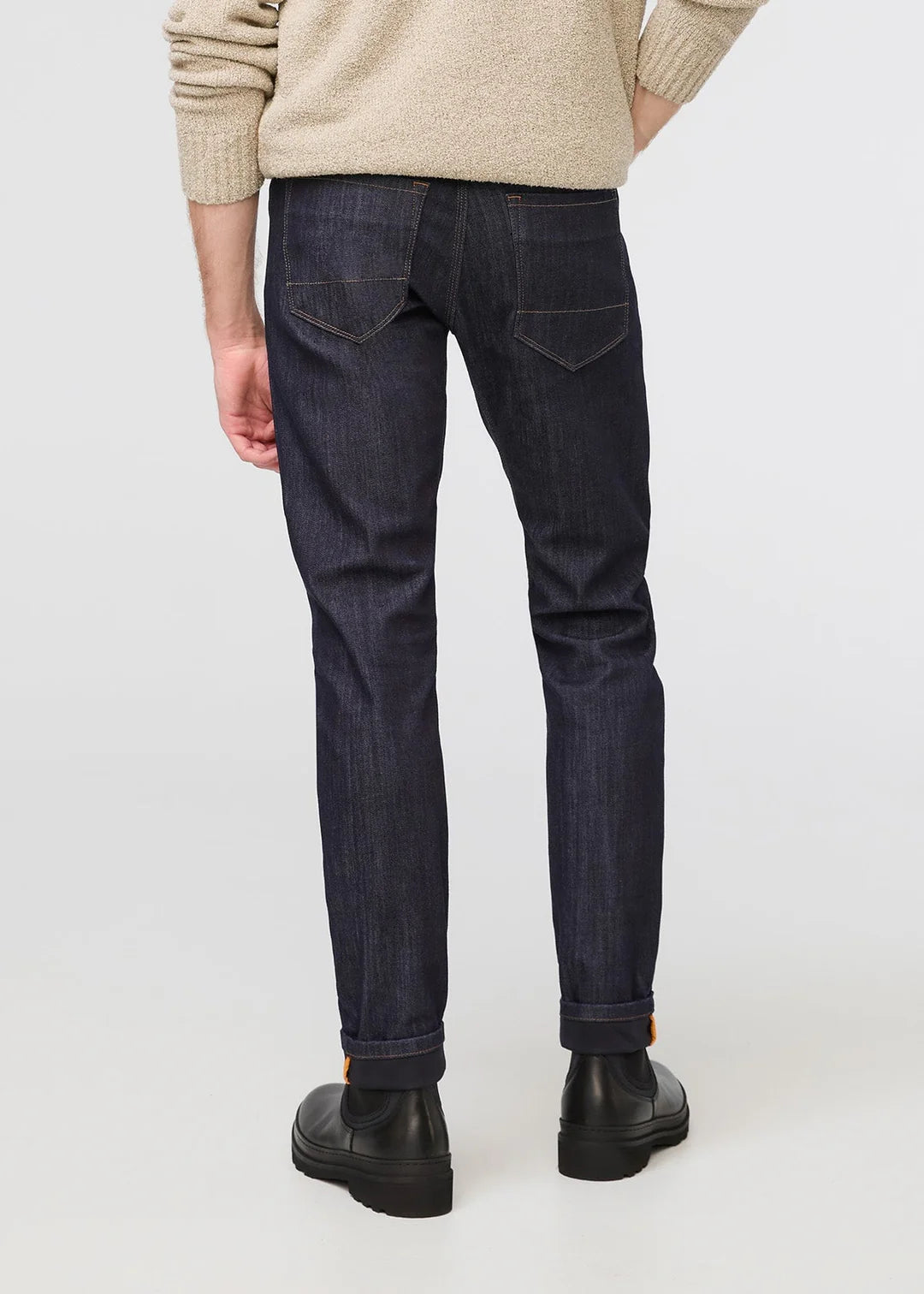 All-Weather Men's Slim Fit Denim Jeans - Comfortable & Durable for Outdoor Activities and Casual Wear