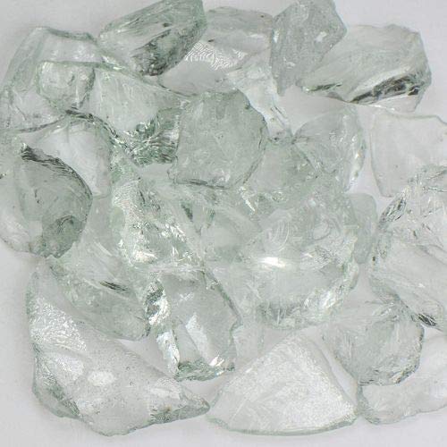 Premium Size 3 Terrazzo Glass - 25 Lbs Bulk Pack - Crystal Clear American Specialty Glass for Mosaic Art, Flooring & DIY Home Decor Projects