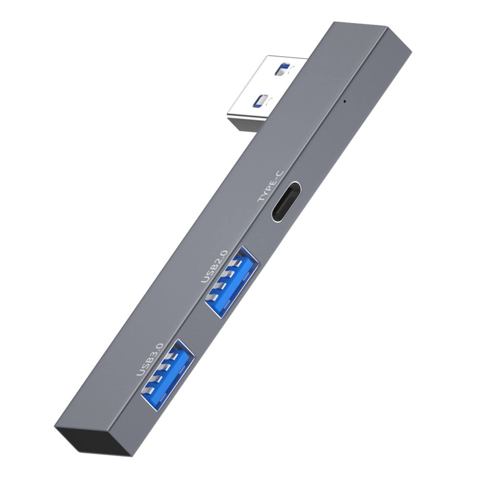 3-in-1 USB Hub with 3 Ports (1x USB 3.0 + 2x USB 2.0) - Portable Type C/USB PD Splitter for PC, Laptop & Mac - Perfect for Home Office, Travel & Charging Multiple Devices