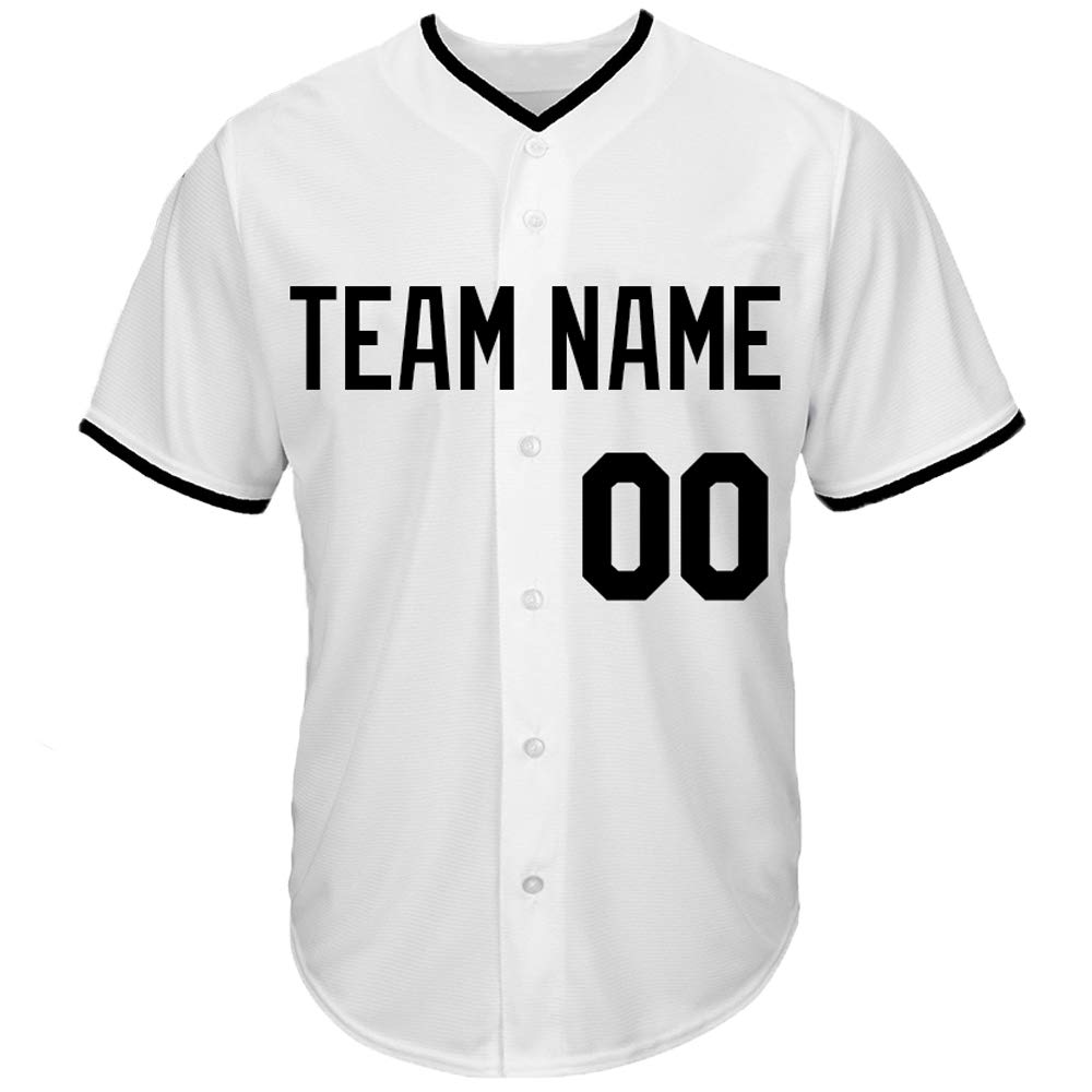Custom Youth White Mesh Baseball Jersey - Personalized Embroidered Team Name & Player Number - Breathable Sports Uniform for Little League & School Teams