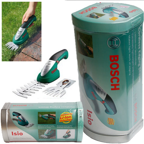Bosch ISIO Cordless Grass Shear - 18V Lithium-Ion Battery Trimmer for Lawn & Garden Edging | Perfect for Landscaping, Yard Maintenance & Precision Trimming