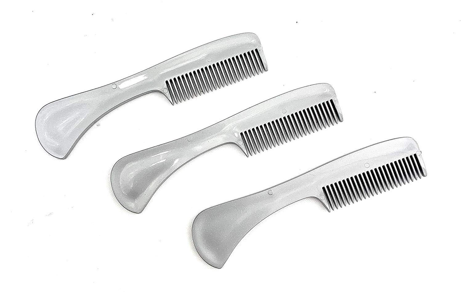 G.B.S Unbreakable Doll Comb Set - 3 Pack Fine Toothed Combs for Styling & Detangling Doll Hair & Wigs | Small Pocket Size | Perfect for American Girl Dolls, Barbie, Synthetic Wigs & Hair Extensions | Salon Quality Hair Care Tools for Kids & Collectors