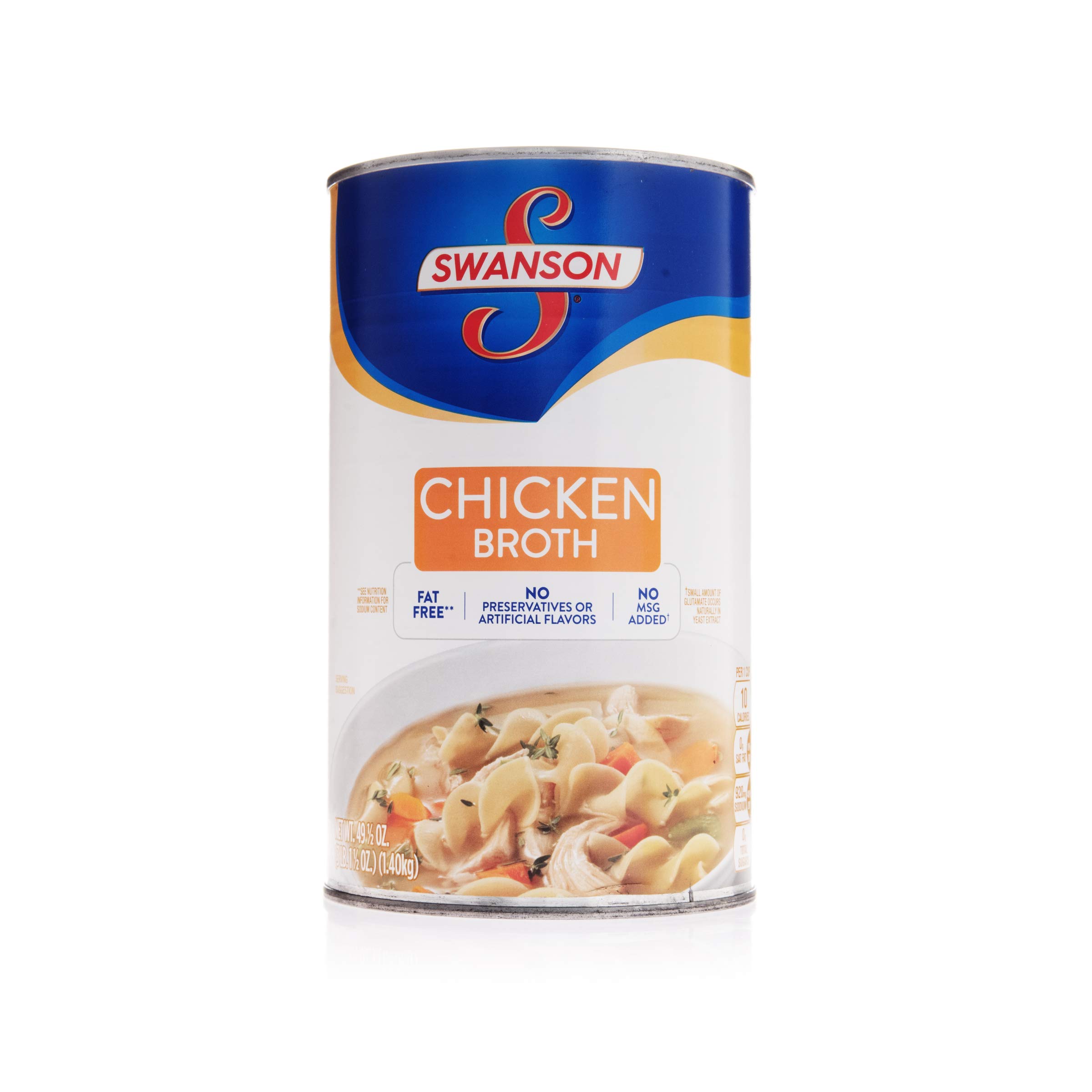 Swanson's Classics Collection Chicken Broth - 99% Fat Free, Low Sodium, 49.5 Oz (Pack of 12) - Perfect for Soups, Stews, and Cooking Recipes - Healthy & Delicious Pantry Staple