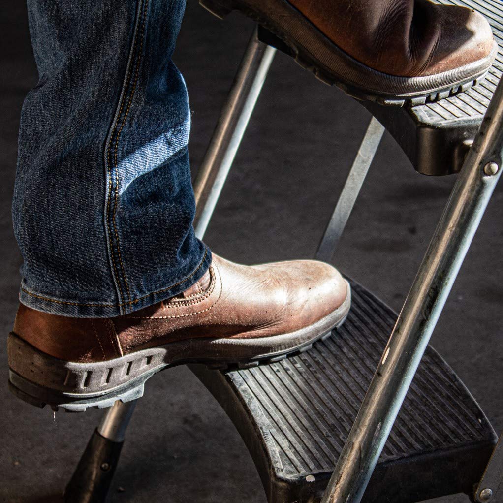 CEBU Men's Soft Toe Work Boots - Lightweight Leather Safety Shoes, Oil & Acid Resistant, 6 Inch Height for Manufacturing, Warehouse & Utility Workers | BT Flex Technology | Ideal for Construction, Landscaping & Heavy Duty Jobs