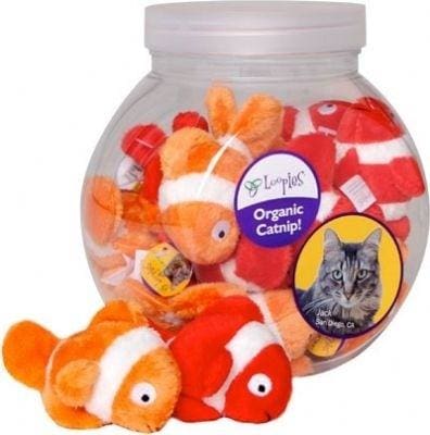 Clown Fish Catnip Toy for Cats - Fun & Interactive Kitten Play Toy with Organic Catnip - Perfect for Playtime, Training & Stress Relief