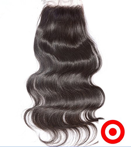 DaJun Hair 8A Grade Cambodian Virgin Remy Human Hair Bundles with Lace Closure - Body Wave 14