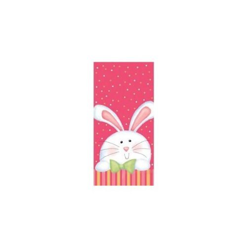 Easter Bunny Cello Bags - 20 Pack | Pastel Colored Treat Bags for Easter Egg Hunt, Party Favors & Gift Packaging