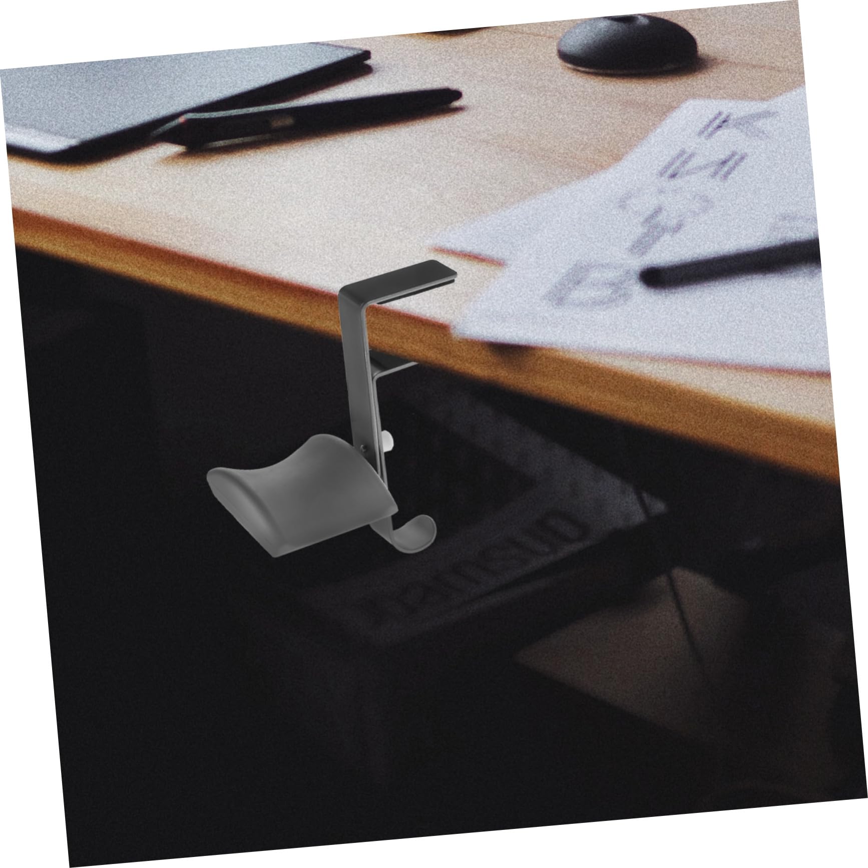 IMIKEYA Aluminum Alloy Headphone Holder - Universal Under Desk Hook for Gaming Headsets & Office Headphones - Perfect for Workstations, Gaming Setups & Home Offices