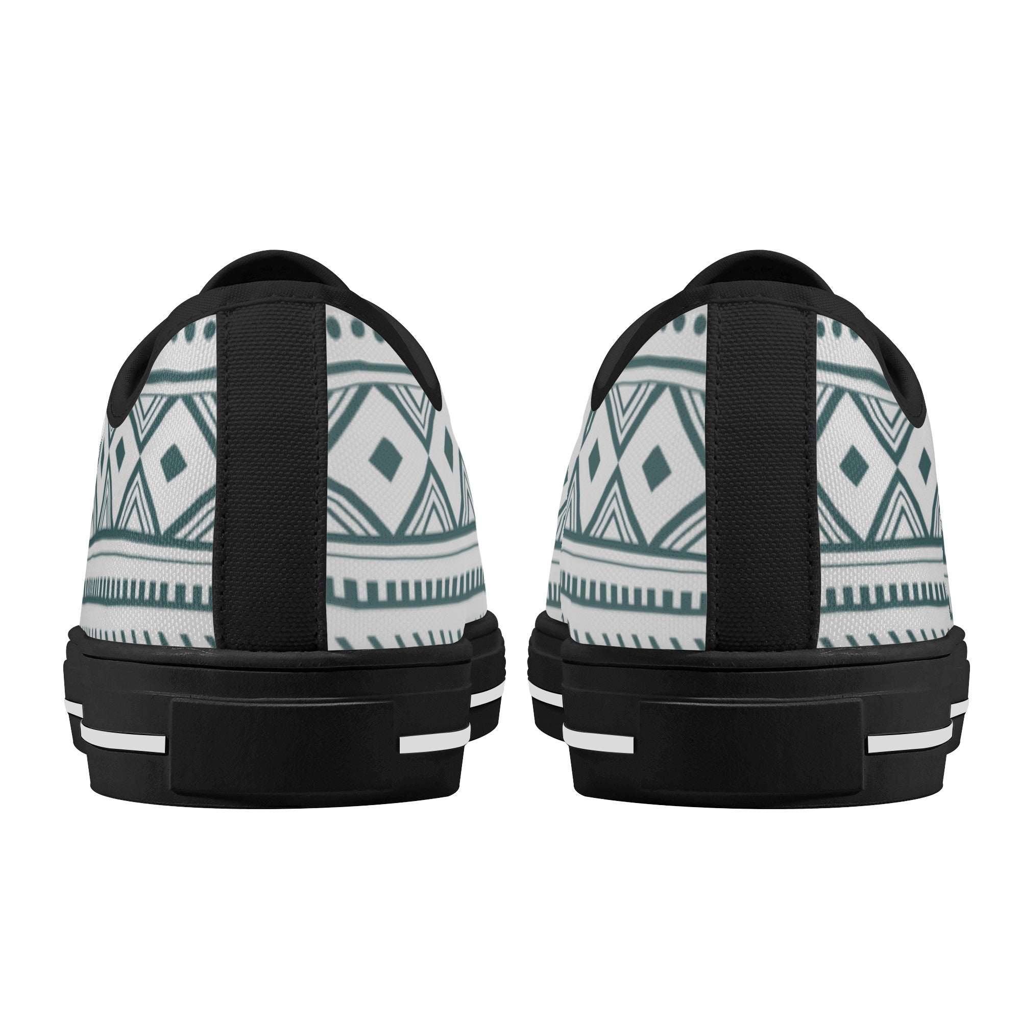Women's Low Top Canvas Sneakers - Silverado Southwestern Print Slip-On Shoes for Casual Wear & Outdoor Activities