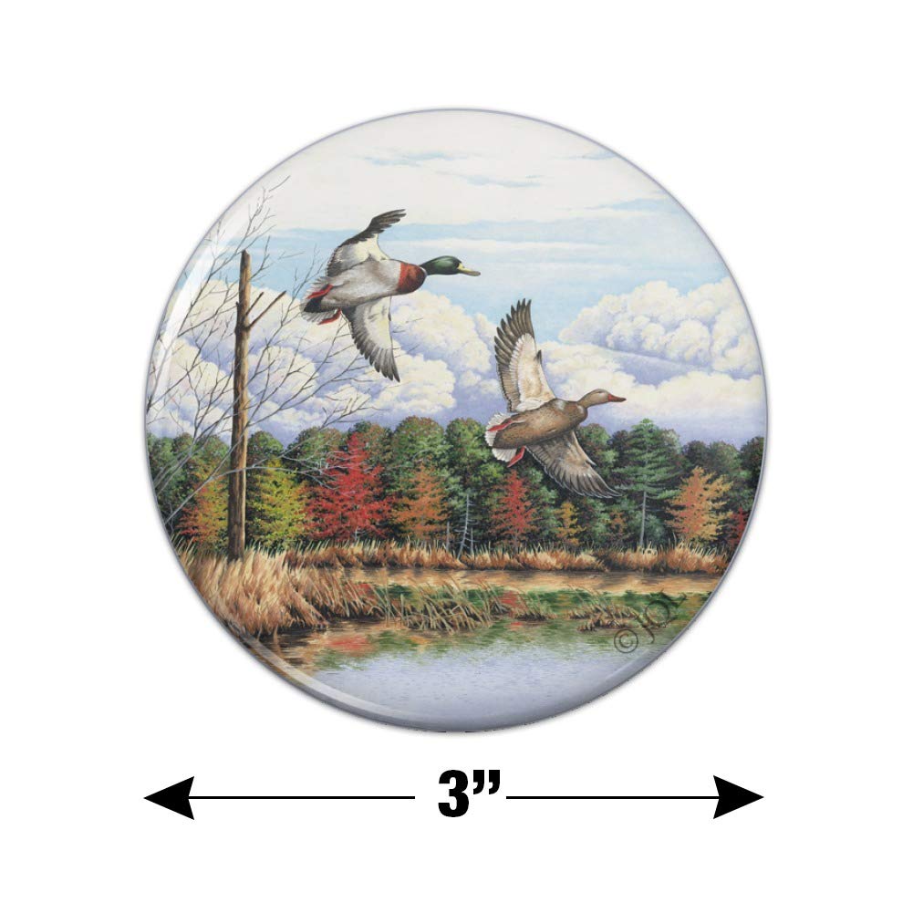 Premium Duck Hunting Decoy Magnet - Mallard Duck Flying Design for Kitchen & Refrigerator Decor | Perfect for Hunting Enthusiasts & Country Home Decor