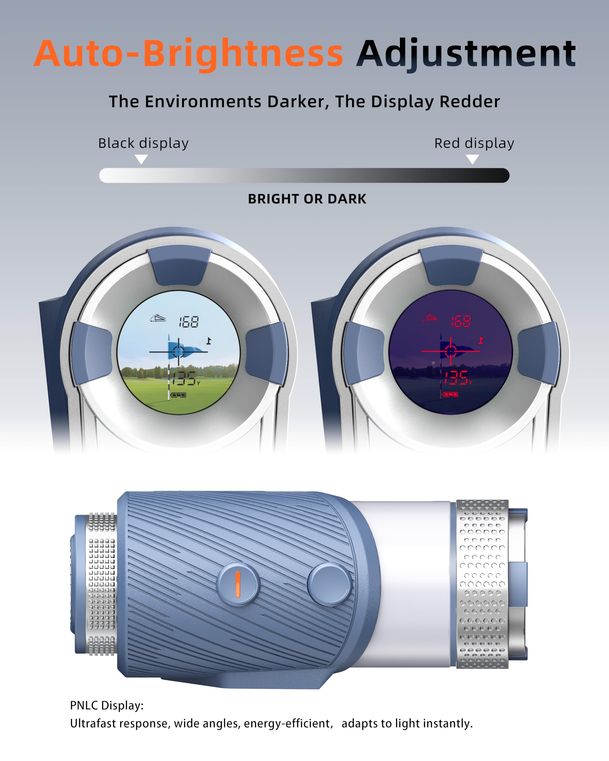800 Yards Golf Rangefinder with Slope Compensation & Flag Lock - 6X Magnification Laser Range Finder, Aluminum Alloy Body, Vibration Alert - Perfect for Tournament Play & Practice on the Course